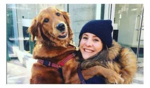 Mød hunden Loubie, som uddeler gratis krammere