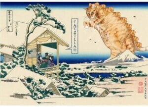 Kunstnere, der forvandler kunstværker til kunst med katte